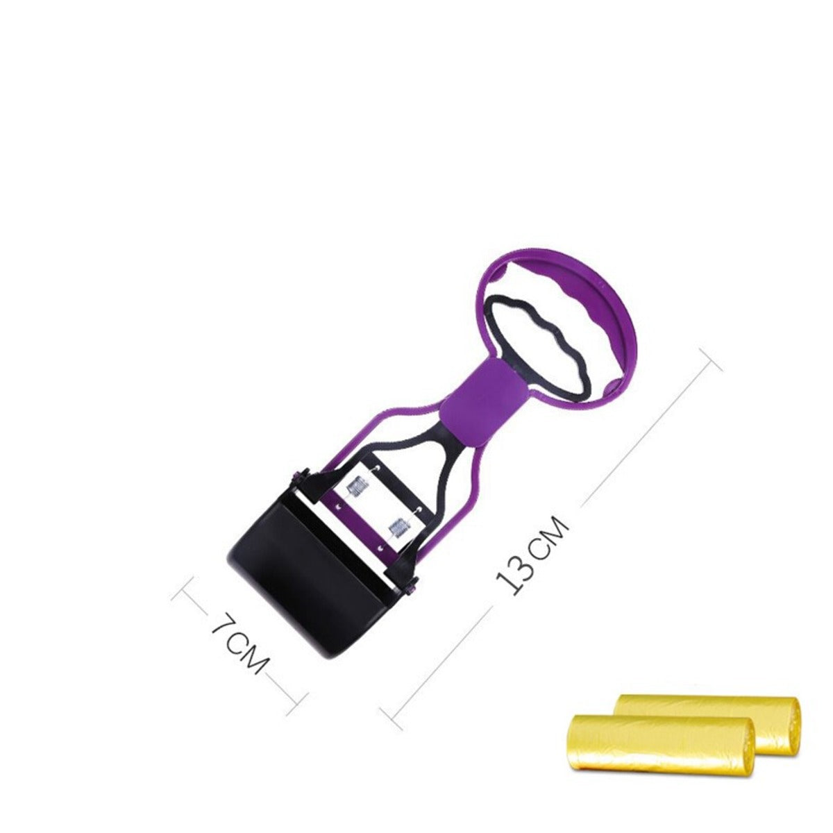 Recogedor plegable GoldWalk mediano compacto con bolsas